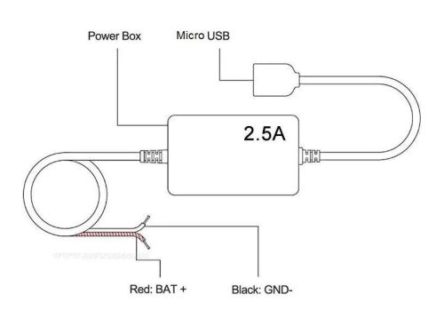 Beépíthető 12 V micro USB töltő M05804