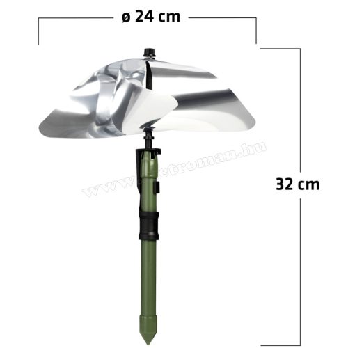Fény visszaverős madárriasztó szélforgó, 3 darabos Gardigo 600983 