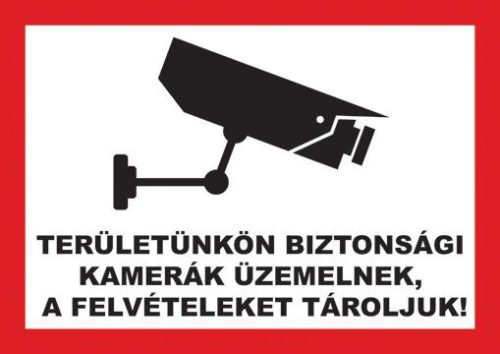 Figyelmeztető öntapadós matrica, 1-A5