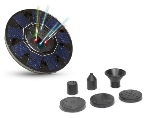 Úszó napelemes szökőkút LED világítással M11225RGB