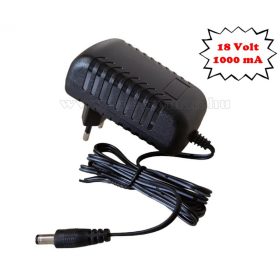   Hálózati tápegység és töltő akkus kisgépekhez 18V/1000mA