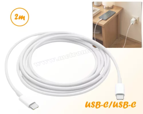 USB-C / USB-C telefontöltő és adatkábel 2 m M12231