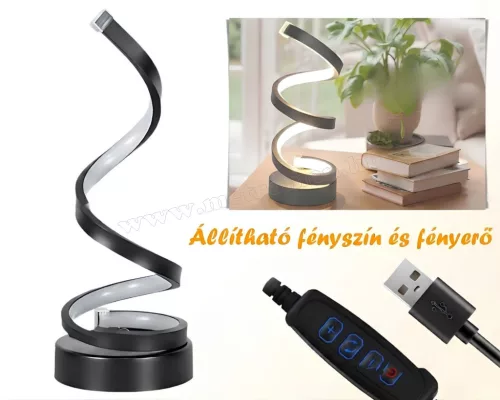 Spirál alakú asztali LED lámpa M12356USB