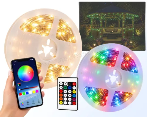 Karácsonyi kültéri LED fényfüzér USB tápcsatlakozással M12446USB