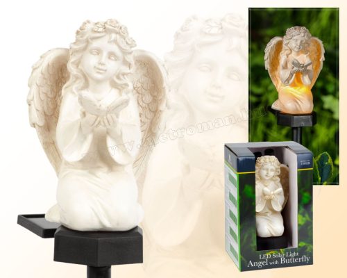 Napelemes kerti hangulatfény Angyalka pillangóval M13002B