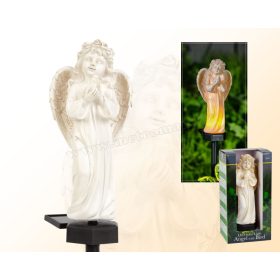 Napelemes kerti hangulatfény Angyalka madárral M13002C