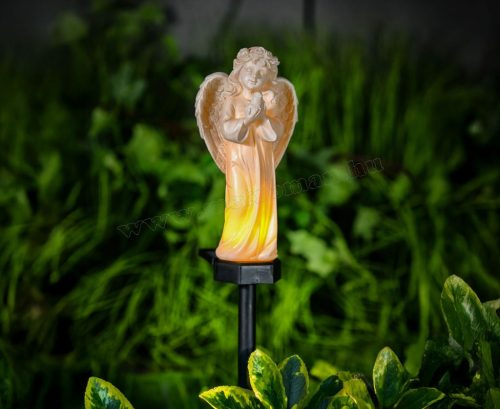 Napelemes kerti hangulatfény Angyalka madárral M13002C