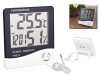 Vezetékes külső és belső páratartalom mérő és hőmérő ébresztő órával M1310