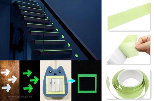 Fluoreszkáló matrica Sötétben világító szalag 5M M1369