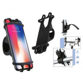   Univerzális kormányra szerelhető kerékpáros motoros telefontartó M14407