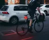 LED-es kerékpár hátsó lámpa lézer oldalfénnyel M14498