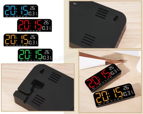 Digitális ébresztőóra hőmérővel M15401A