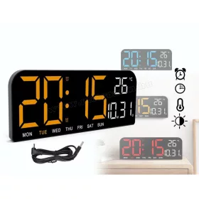 Digitális ébresztőóra hőmérővel M15401B