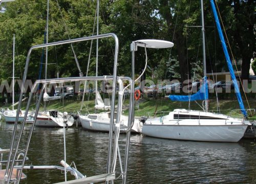 Univerzális kültéri hajó , lakókocsi antenna ,beépített erősítővel, Mlogic Multi Channel Mobil , 12 Volt