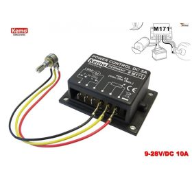   Egyenáramú teljesítmény és fordulatszám szabályzó modul DC 9-28V 10A Kemo M171PWM