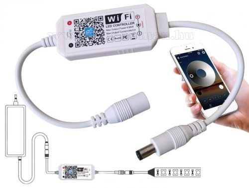 Wifi távirányító modul, Wifi LED szalag vezérlő és fényerő szabályzó M1937 Magic Home Pro