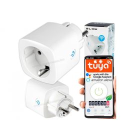   Wifi Okos Konnektor és Intelligens Fogyasztásmérő - Android és iPhone Távirányítással M2075-WIFI TuyaSmart