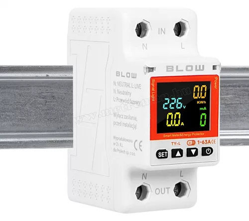 Wifi okos fogyasztásmérő DIN sínre szerelhető M2106-WIFI TuyaSmart