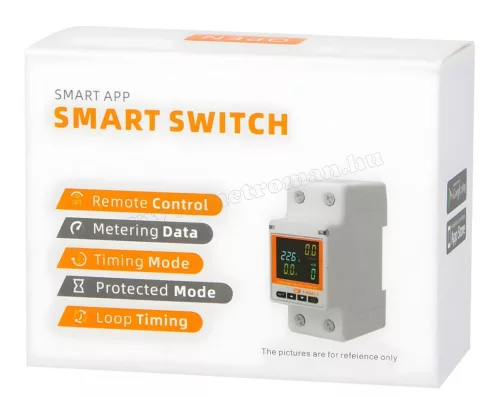 Wifi okos fogyasztásmérő DIN sínre szerelhető M2106-WIFI TuyaSmart