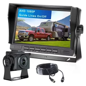   Kamion, teherautó, munkagép 4PIN ipari AHD tolatókamera szett 7" LCD monitorral M2108-AHD