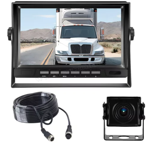 Kamion, teherautó, munkagép 4PIN ipari AHD tolatókamera szett 7" LCD monitorral M2108-AHD