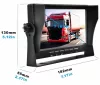 Kamion, teherautó, munkagép 4PIN ipari AHD tolatókamera szett 7" LCD monitorral M2108-AHD