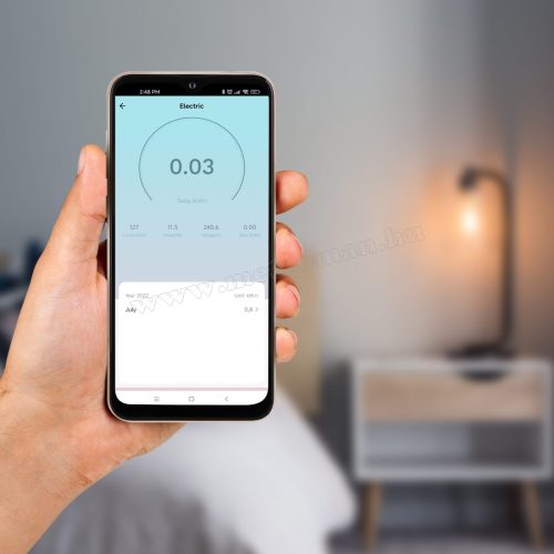 Wifi okos kapcsoló és fogyasztásmérő Kruger&Matz Connect P4 TuyaSmart