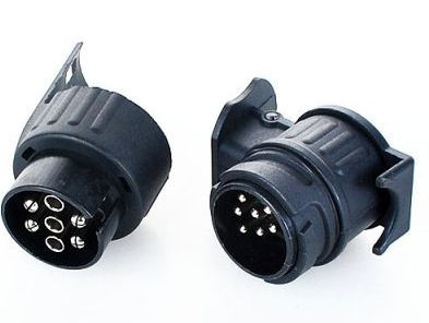 Utánfutó elektromos átalakító csatlakozó 13/7 pólusú