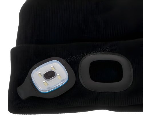 Kötött sapka újratölthető LED lámpával M22663
