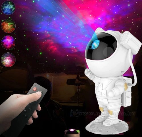 Asztronauta Űrhajós csillagos égbolt Lézer és RGB LED projektor hangulatvilágítás M235A-RGB