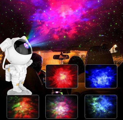 Asztronauta Űrhajós csillagos égbolt Lézer és RGB LED projektor hangulatvilágítás M235A-RGB