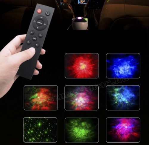 Asztronauta Űrhajós csillagos égbolt Lézer és RGB LED projektor hangulatvilágítás M235A-RGB