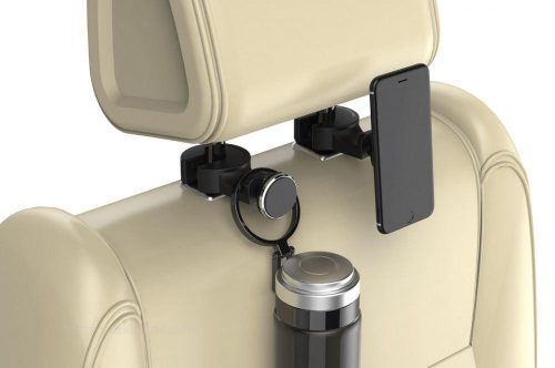 Autós fejtámlára rögzíthető mágneses telefontartó M2362