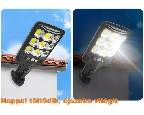 Napelemes udvari kerti COBLED lámpa mozgásérzékelővel M2371