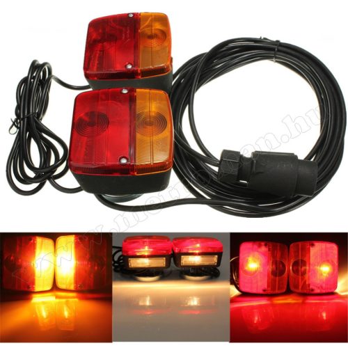 Utánfutó, pótkocsi hátsó világítás, komplett lámpa készlet 23M213