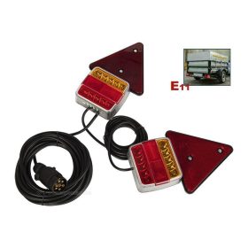   Utánfutó Pótkocsi hátsó világítás komplett LED lámpa készlet 23M219