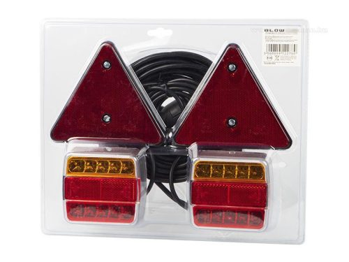 Utánfutó Pótkocsi hátsó világítás komplett LED lámpa készlet 23M219