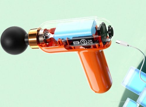 Mini masszázs pisztoly digitális kijelzővel M24455