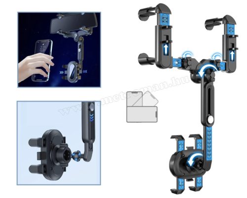 Visszapillantó tükörre rögzíthető univerzális telefontartó M24983