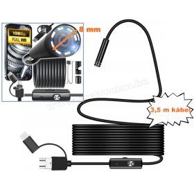   Android USB Endoszkóp kamera LED világítással M253-3-5M FHD