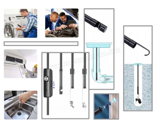 Android USB Endoszkóp kamera LED világítással M253-3-5M FHD