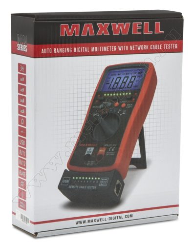 Digitális multiméter és automata kábelteszter Maxwell 25334