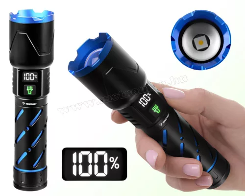Nagy fényerejű tölthető LED zseblámpa Kézi elemlámpa M26950