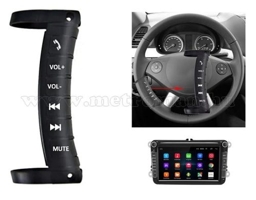 Univerzális autó kormánytávirányító multimédiás autórádió fejegységekhez M2712RF