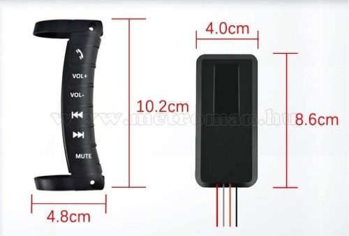 Univerzális autó kormánytávirányító multimédiás autórádió fejegységekhez M2712RF