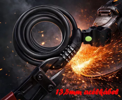 Számzáras kerékpár lakat M27338