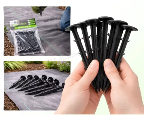 Rögzítő tüske vakondhálóhoz agrotextíliához 10 db-os csomag M27943x10