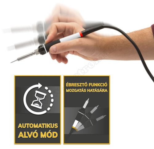 Digitális forrasztóállomás mozgásérzékelővel FAHRENHEIT 28013