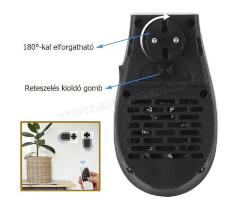 Mini konnektoros hősugárzó M286-500W