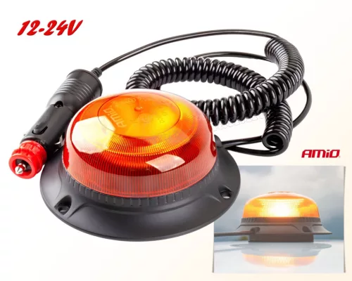 Megkülönböztető jelzés narancssárga LED Villogó AMIO M2925